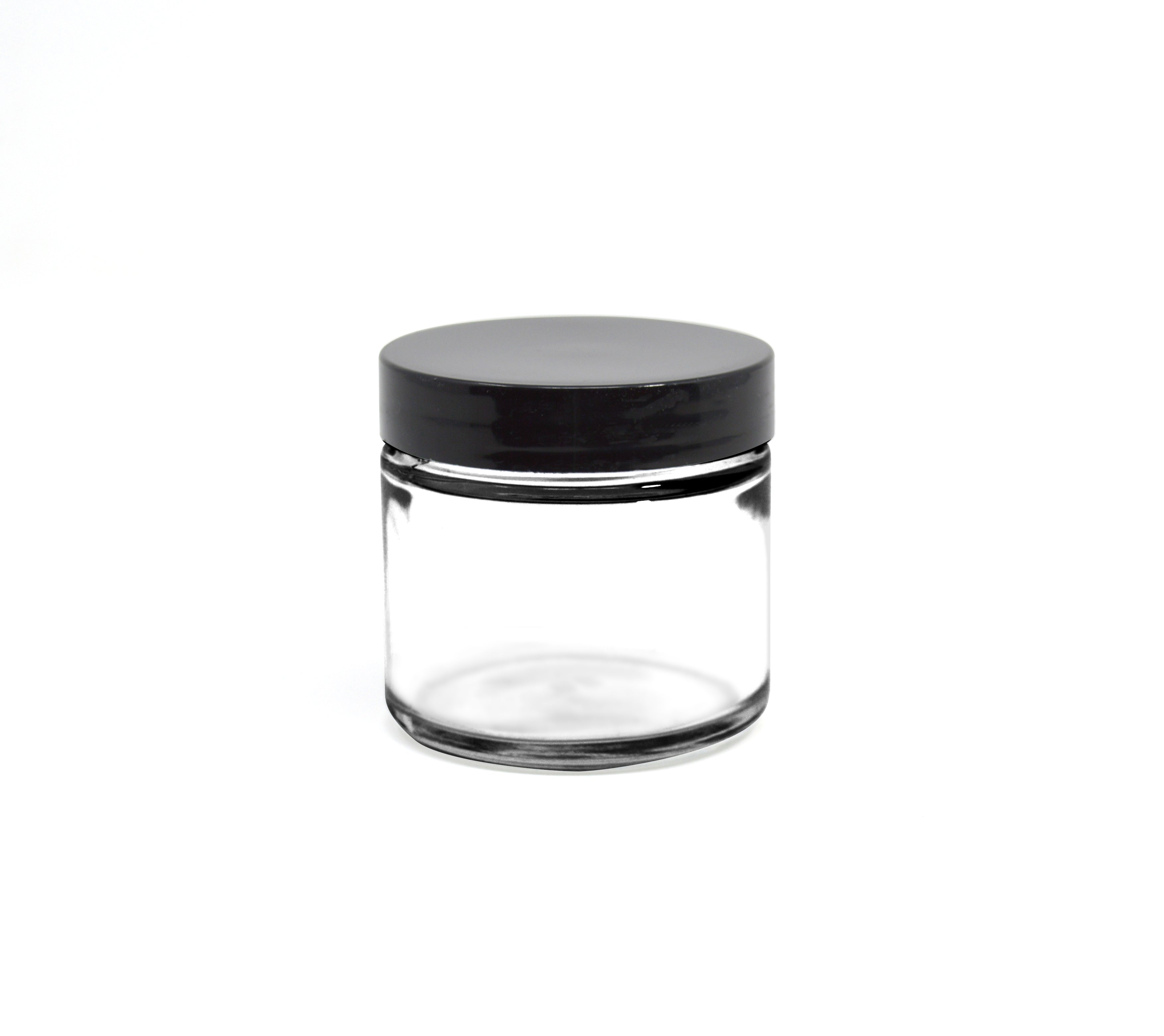 Gloss Black Plastic Lid with Pressure Senstive Liner (53-400 Neck)