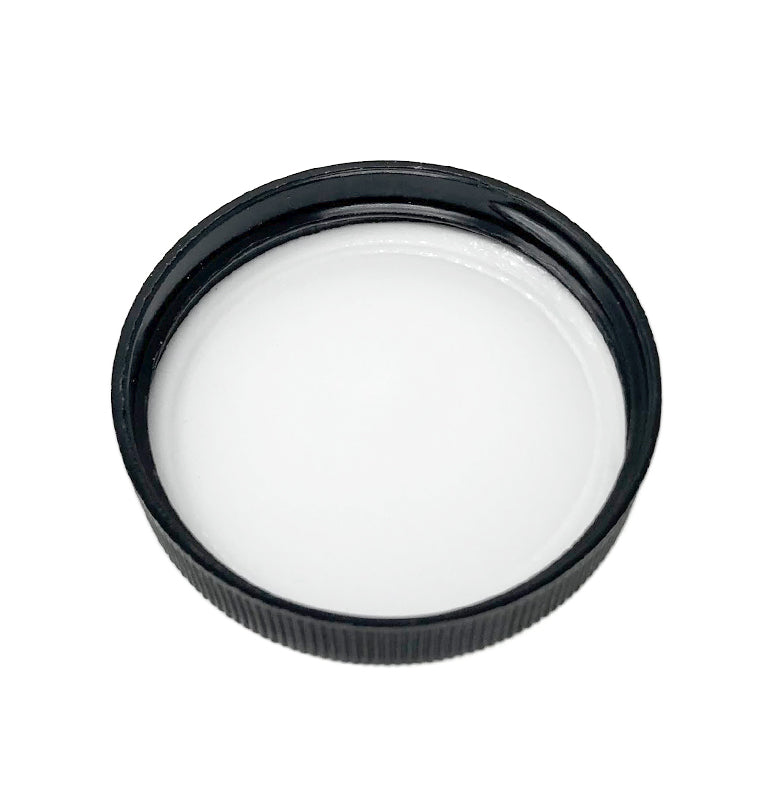 Black Plastic Lid with Pressure Senstive Liner (53-400 Neck)