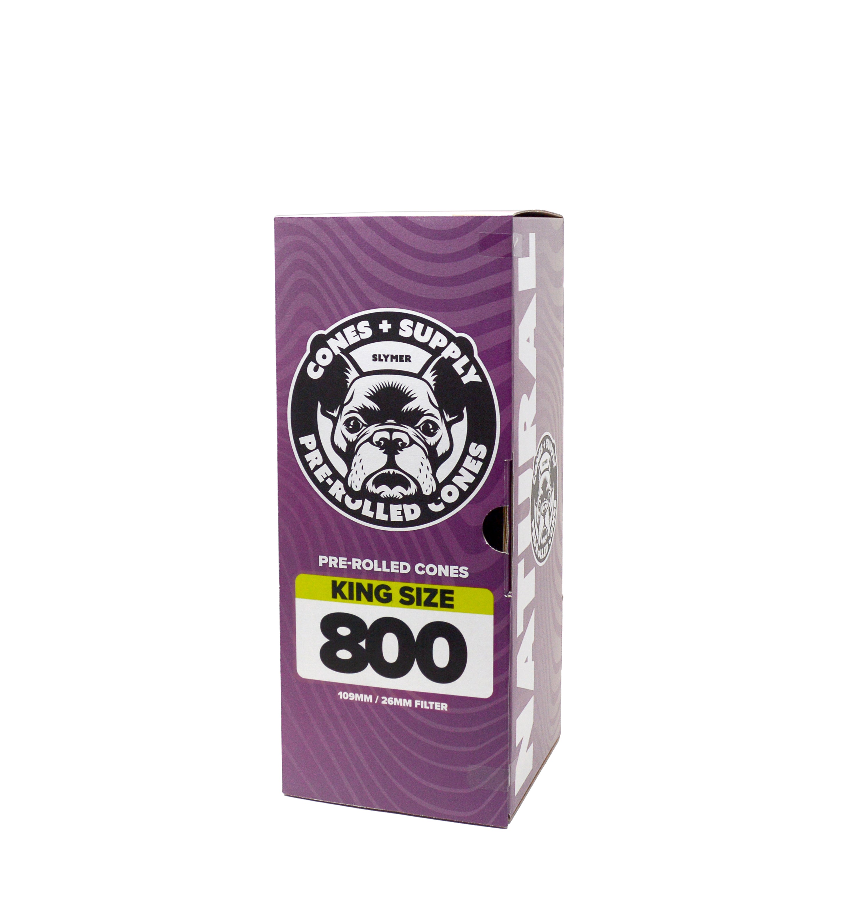 Cones Supply 109mm King Size Natural Cones (800/Case - 4,800/Master Case)
