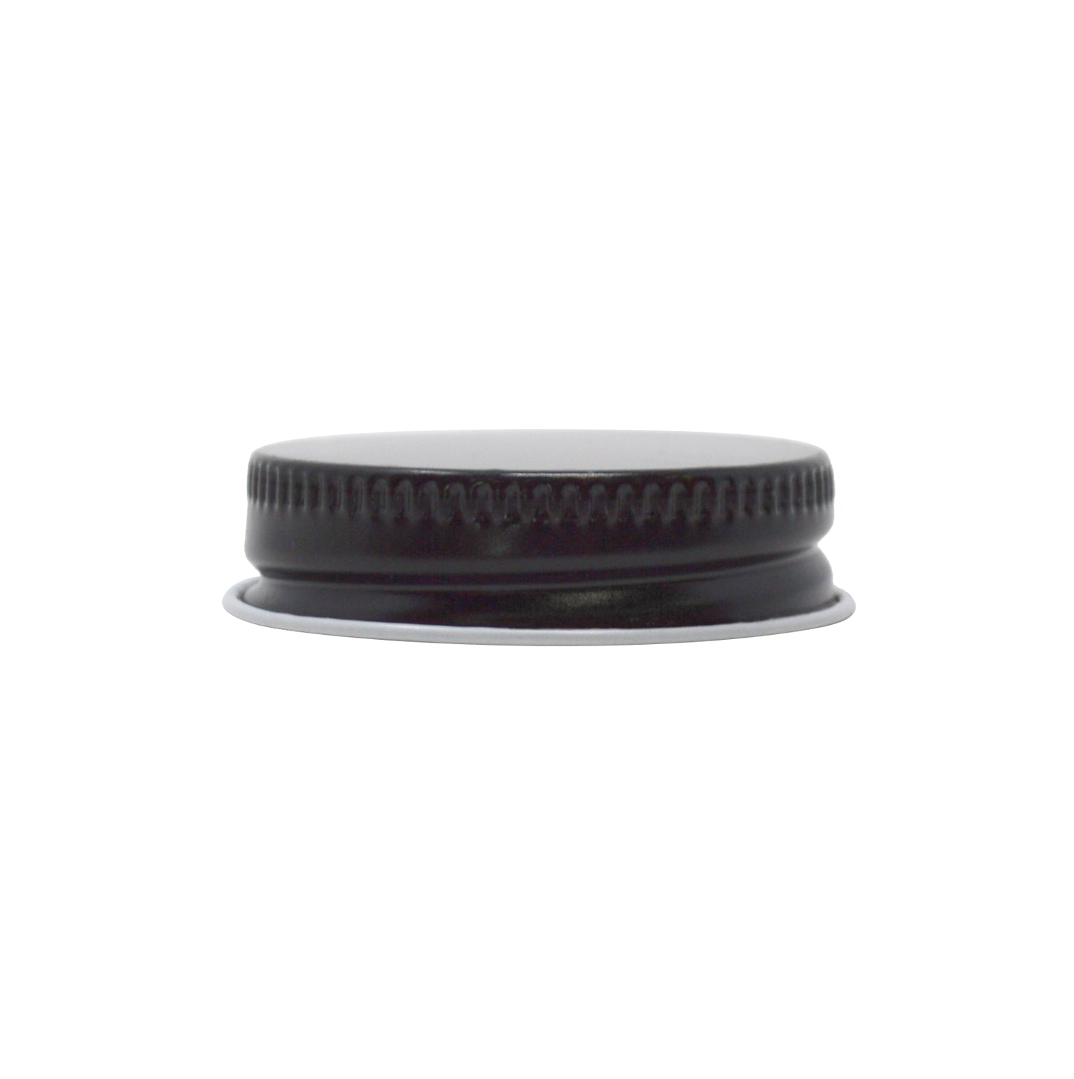 Black Metal Lids with Plastisol Liner (38-400 Neck)