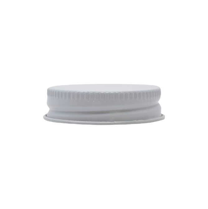 White Metal Lids with Plastisol Liner (53-400 Neck)