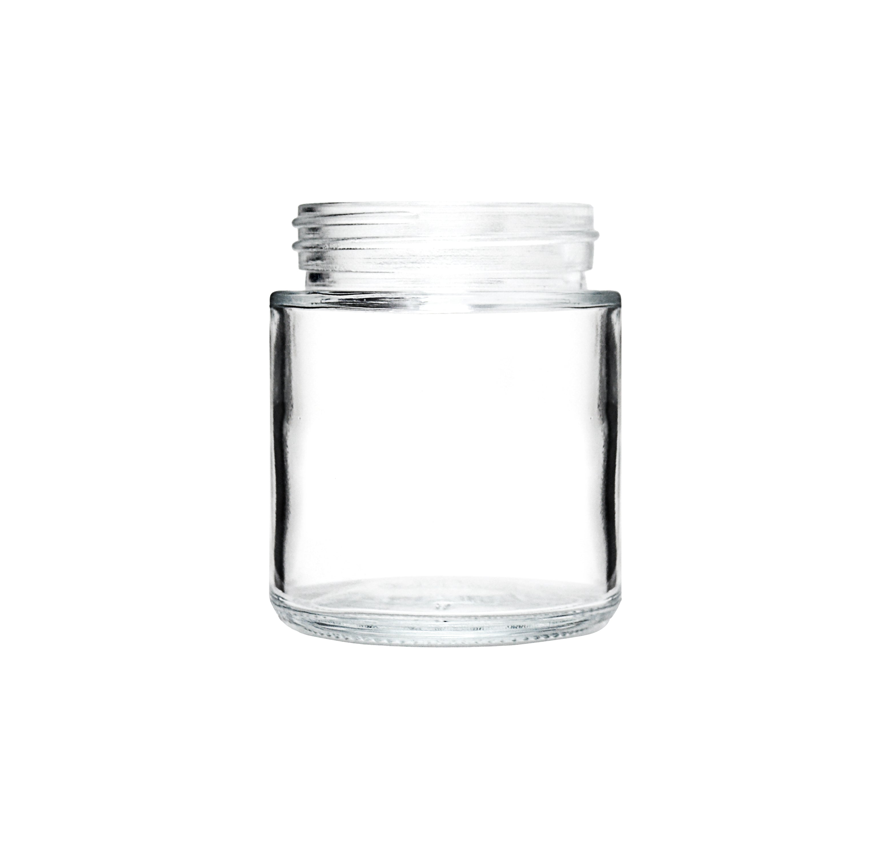 4oz Glass Straight-Sided Jar with 53-400 Neck Finish (100/Case)