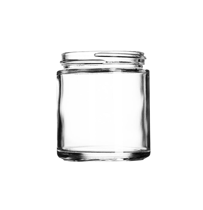 4oz Straight Glass Jar with a 58-400 neck (24/Case)