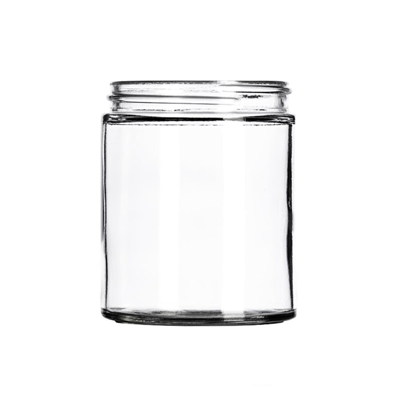 8oz Straight Sided Glass Jar (12/Case)