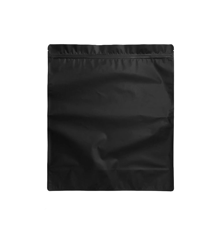 14"x16" Matte Black/Clear Standing Bags (50/pack)