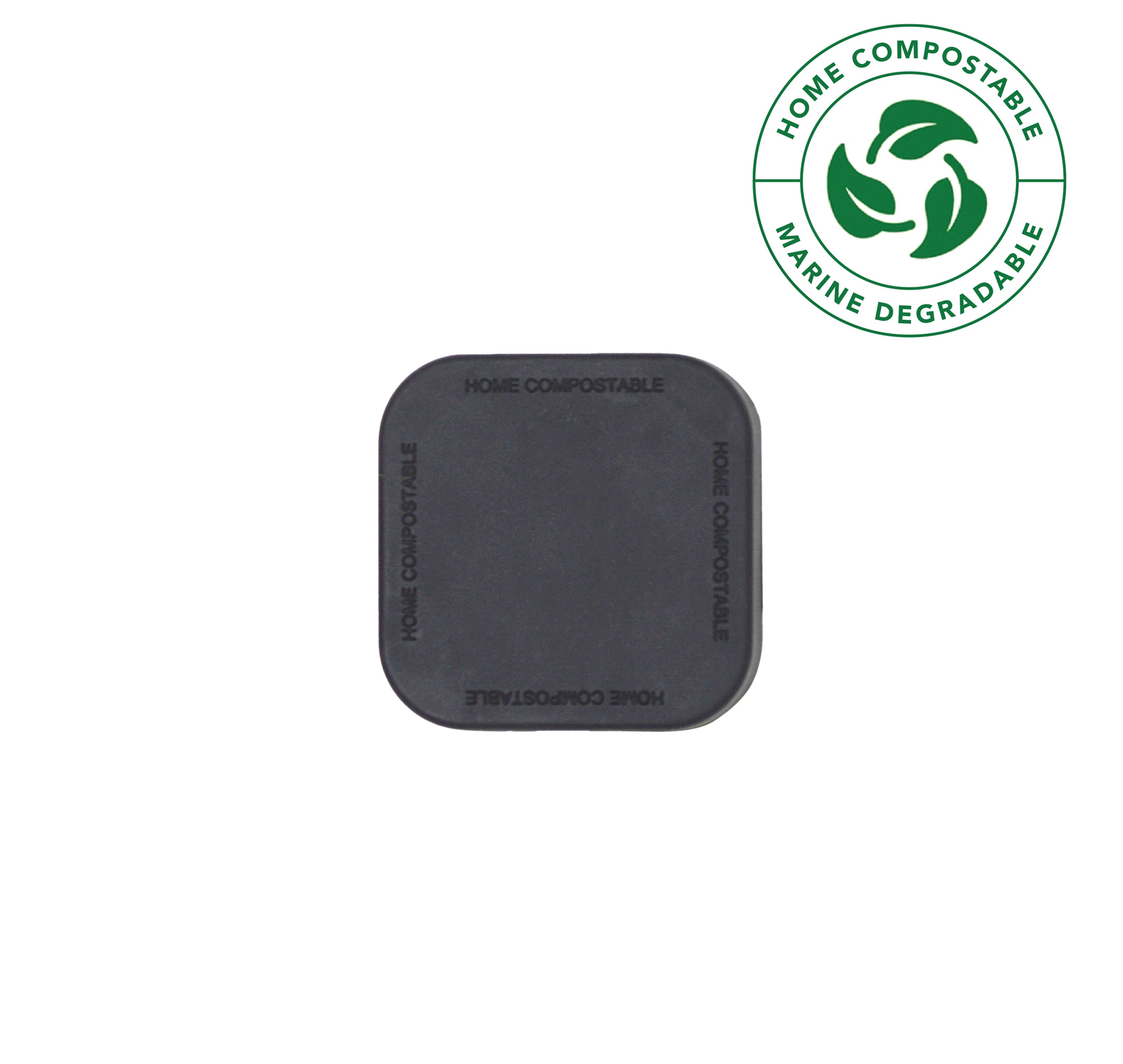 Black Biodegradable Lid for 9 mL