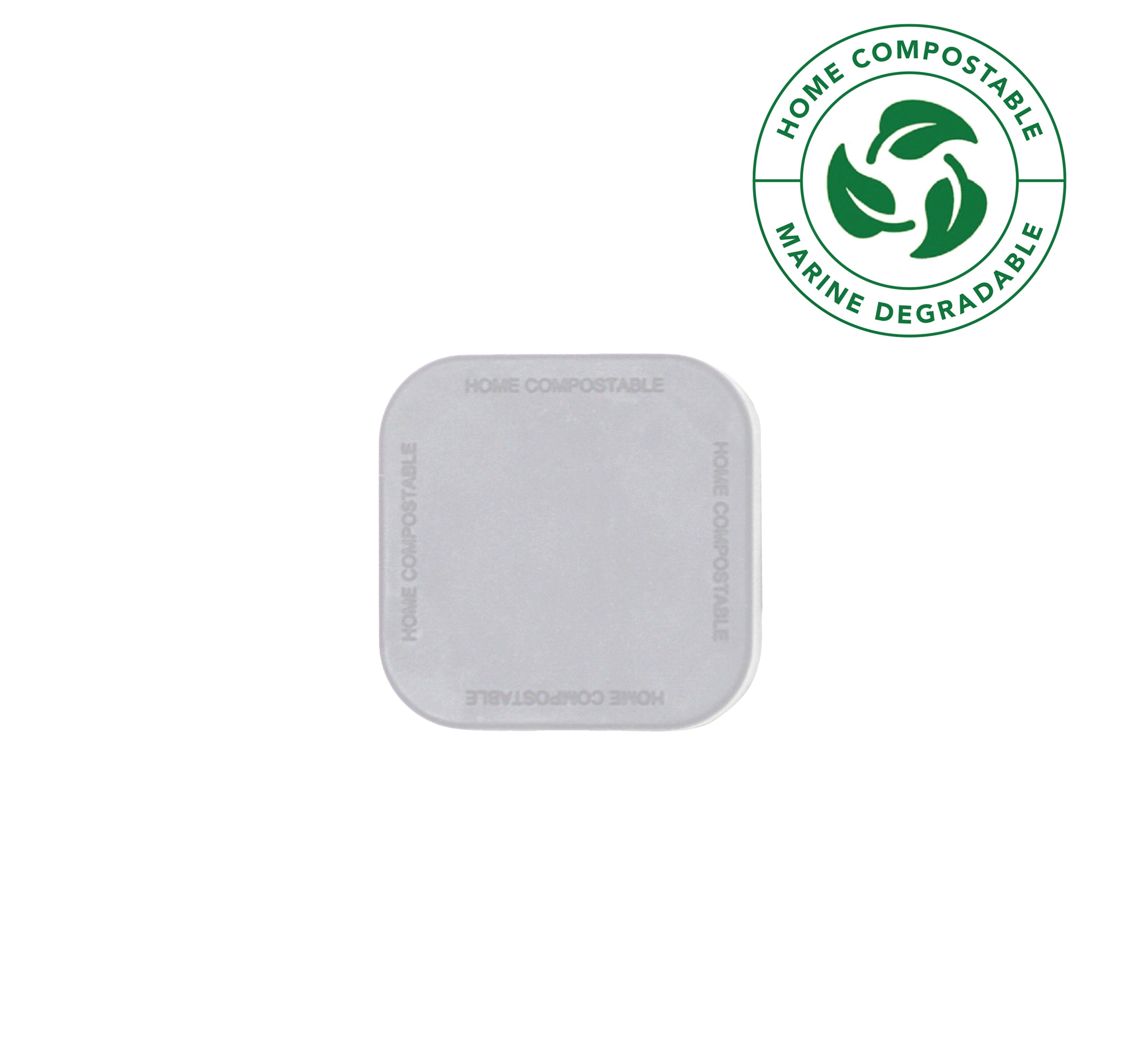 White Biodegradable Lid for 9 mL